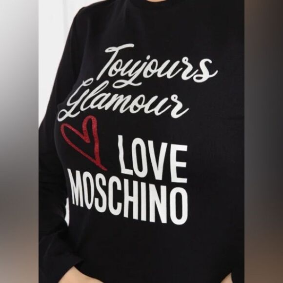 Love Moschino wool knit full sleeve sweater dress - Picture 4 of 10